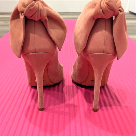 Schutz Blasiana Poppy Rose Pink Heels with Bow - Picture 4 of 6